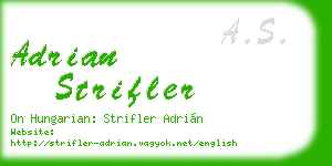 adrian strifler business card